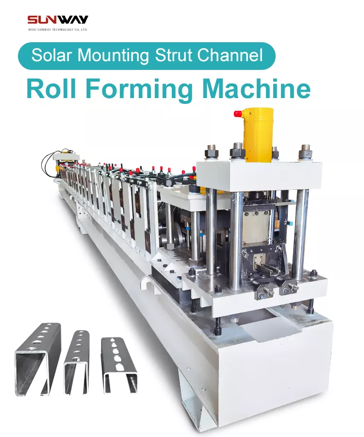 Máquina formadora de rollos de canal de puntal