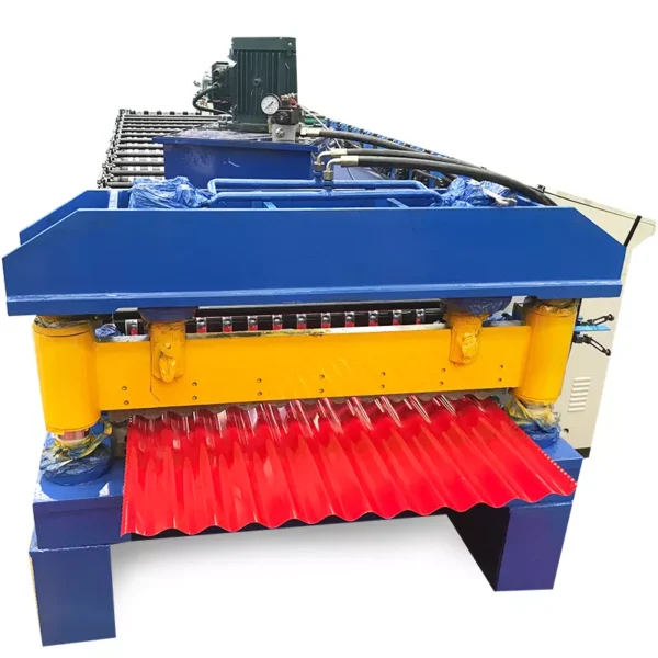 Roofing Sheet Roll Forming Machine Color Steel Corrugated Iron Sheet Roofing Tile Making Machine - Imagen 5