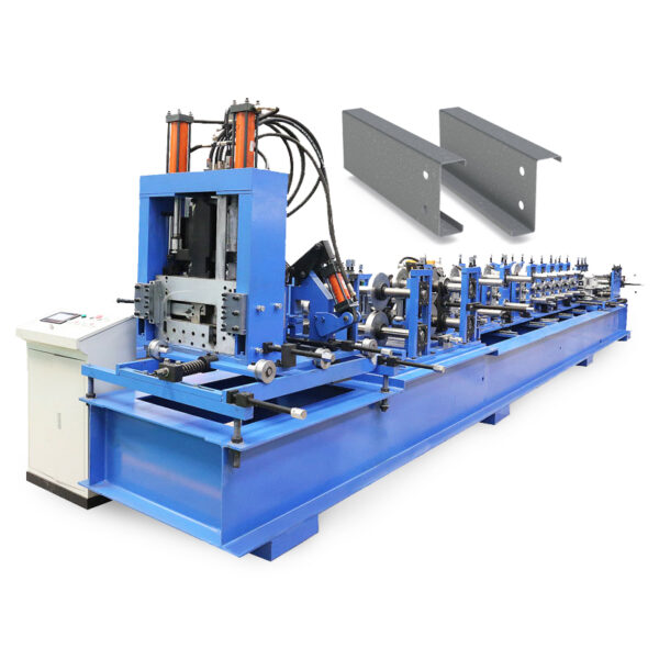 Fully Automatic Hydraulic Easy Operation 80-300 Adjustable C Purlin Making Machine Roll Forming Machinery - Imagen 4