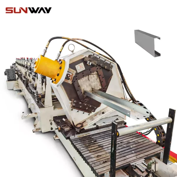PV Mounting Bracket C Shape Profile Roll Forming Machine - Imagen 3