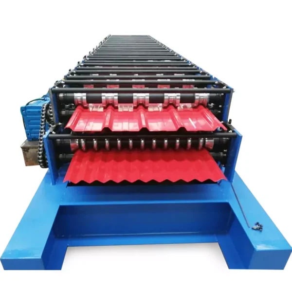 Roof Tile Forming Machine Glazed Tile Making Machine Steel Sheet Roll Former - Imagen 2